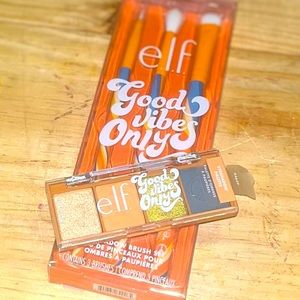 good vibes only brush set + psychedelic eyeshadow palette
